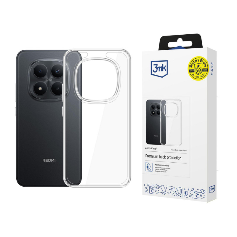 3MK Armor Case Xiaomi Redmi Note 15 Pro 4G smartphone case, transparent