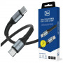 3MK Hyper Cable N-SERIES USB-C to USB-C cable, 3 m, 240 W, Black