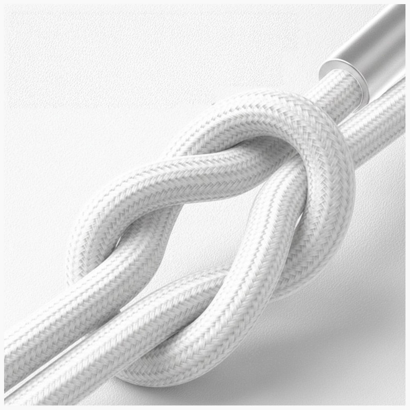 3MK Hyper Cable N-SERIES USB-C to Lightning cable, 1 m, 27 W, White