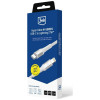 3MK Hyper Cable N-SERIES USB-C to Lightning cable, 1 m, 27 W, White