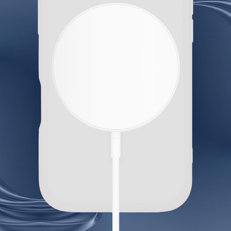 3MK Misty MagCase Apple iPhone 16 smartphone case, MagSafe-compatible, white