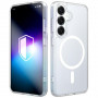 3MK Misty MagCase Samsung Galaxy S25 smartphone case, MagSafe-compatible, white