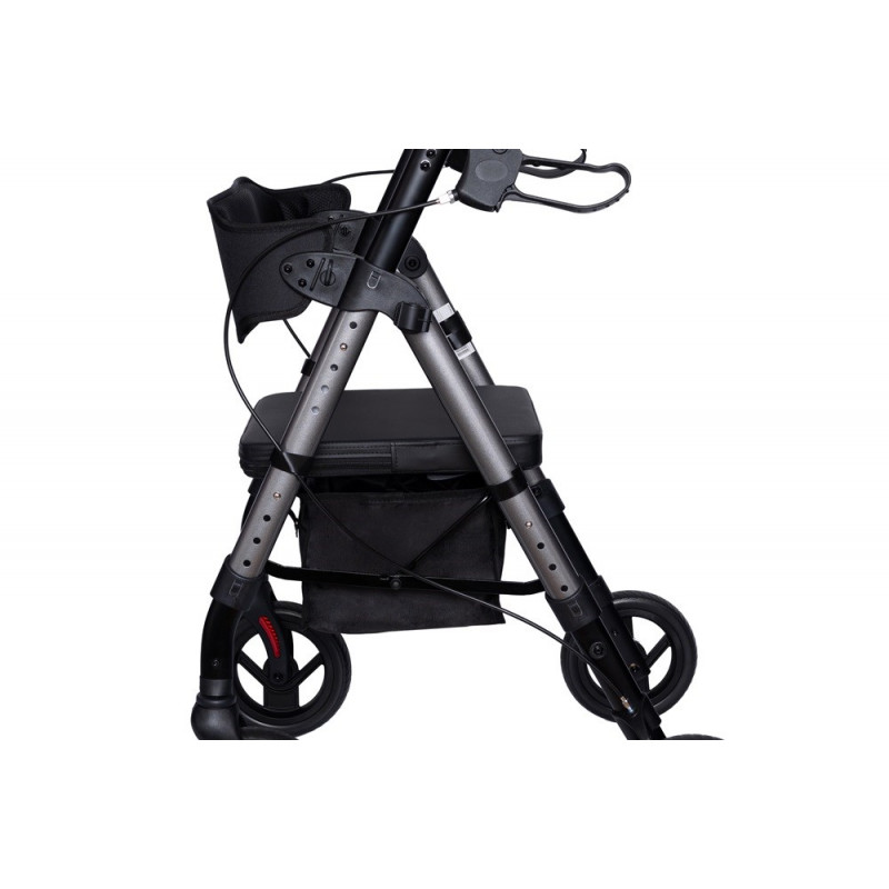 Rehafund Marsylia RF-617/G Four-Wheel Walker, Graphite