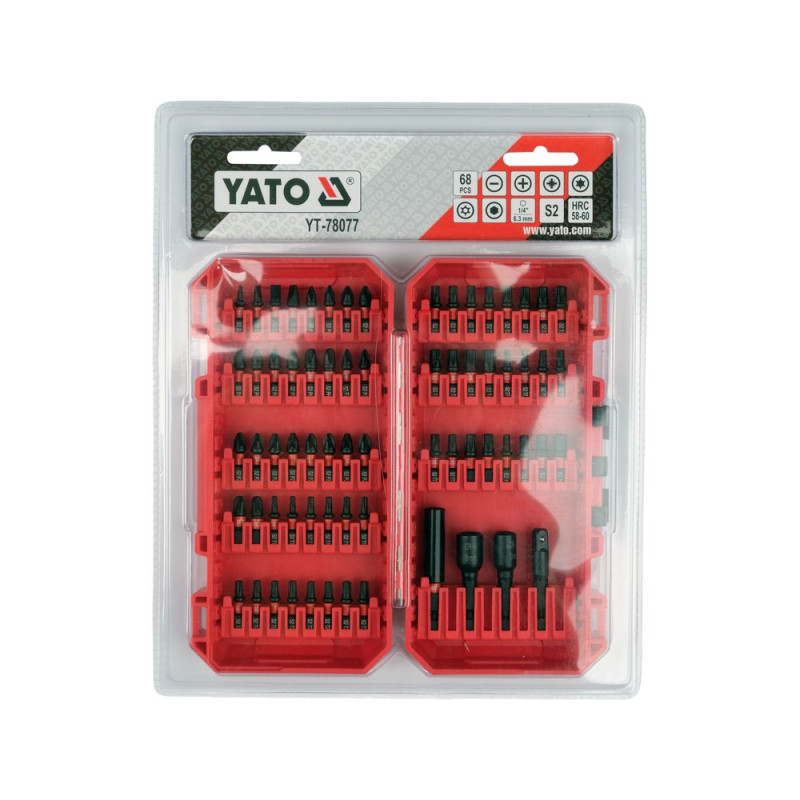 YATO Impact Bit Set 68 pcs YT-78077