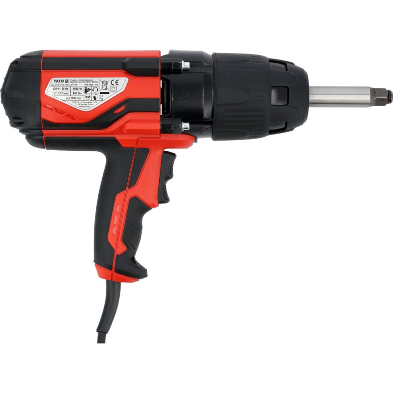 YATO Electric Impact Wrench 1/2" 1020 W / 800 Nm YT-82022