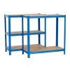 Extralink Metal Shelving Unit 180x90x40, Blue