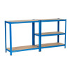 Extralink Metal Shelving Unit 180x90x40, Blue