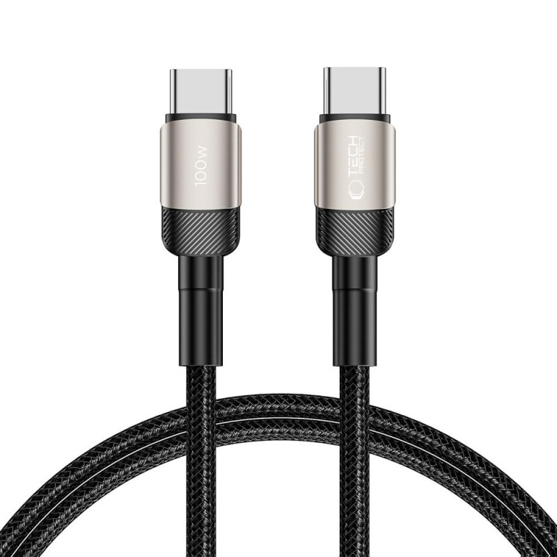 Tech-Protect UltraBoost Evo cable USB-C / USB-C 100W 5A 100cm Titanium