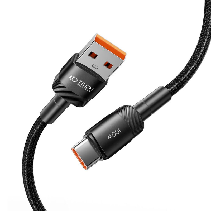 Tech-Protect UltraBoost Evo cable USB-A / USB-C 100W 5A 50cm Black
