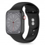 Tech-Protect Silicone Strap for Apple Watch 4/5/6/7/8/9/SE and Ultra 1/2 (42/44/45/49 mm), Black