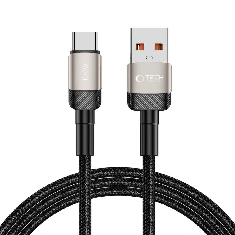 Tech-Protect UltraBoost Evo cable USB-A / USB-C 100W 5A 200cm Titanium