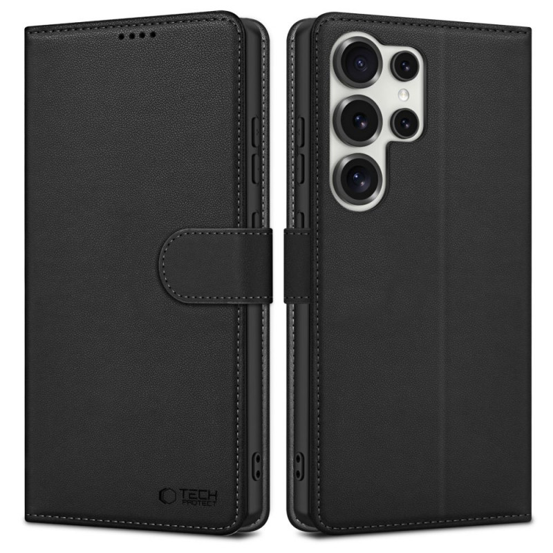 Tech-Protect Wallet Samsung Galaxy S25 Ultra Case, Black