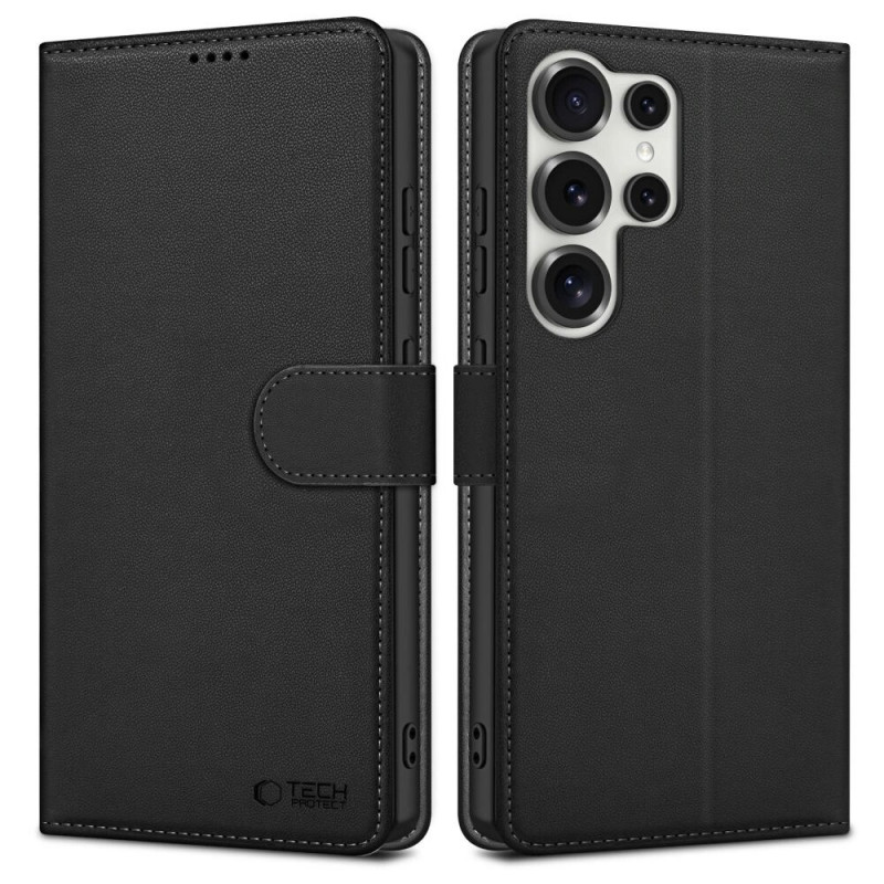 Tech-Protect Wallet Samsung Galaxy S25 Ultra Case, Black