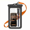 Tech-Protect UWC9 Universal Waterproof Case 8.9", Black/Orange