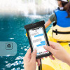Tech-Protect UWC9 Universal Waterproof Case 8.9", Black/Orange
