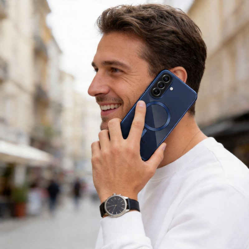 Tech-Protect MagFlex MagSafe Samsung Galaxy A57 5G Case, Navy Blue