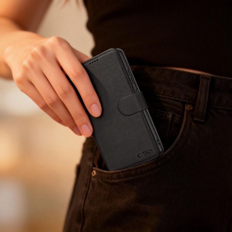 Tech-Protect Wallet Case for Motorola Edge 70 5G, Black