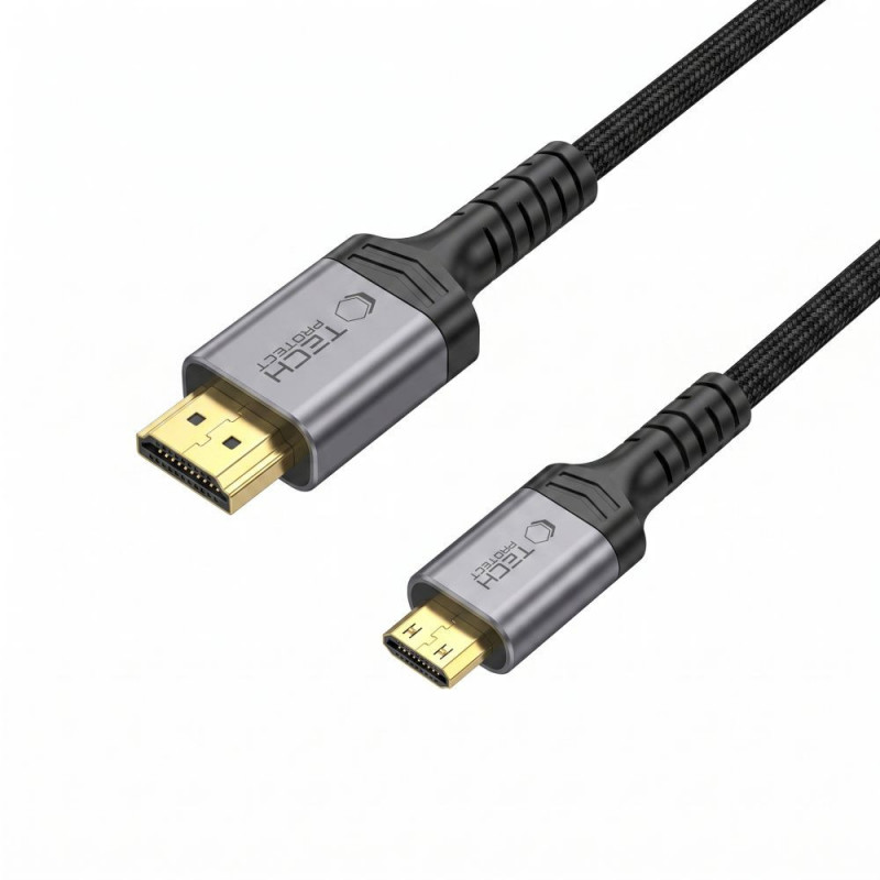 Tech-Protect UltraBoost Mini HDMI to HDMI 2.1 Cable, 8K 60Hz, 200 cm, Black