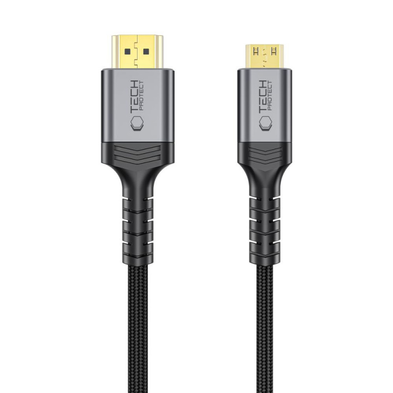 Tech-Protect UltraBoost Mini HDMI to HDMI 2.1 Cable, 8K 60Hz, 200 cm, Black