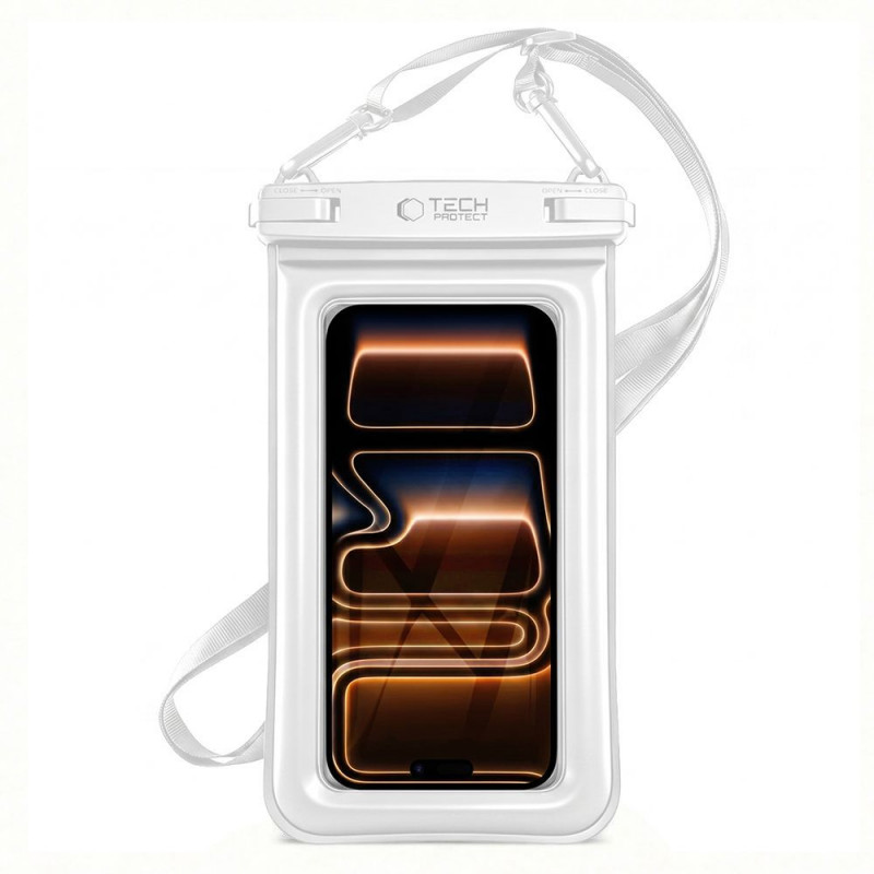 Tech-Protect UWC7 Universal Waterproof Floating Case for Smartphones up to 6.9 Inch, White