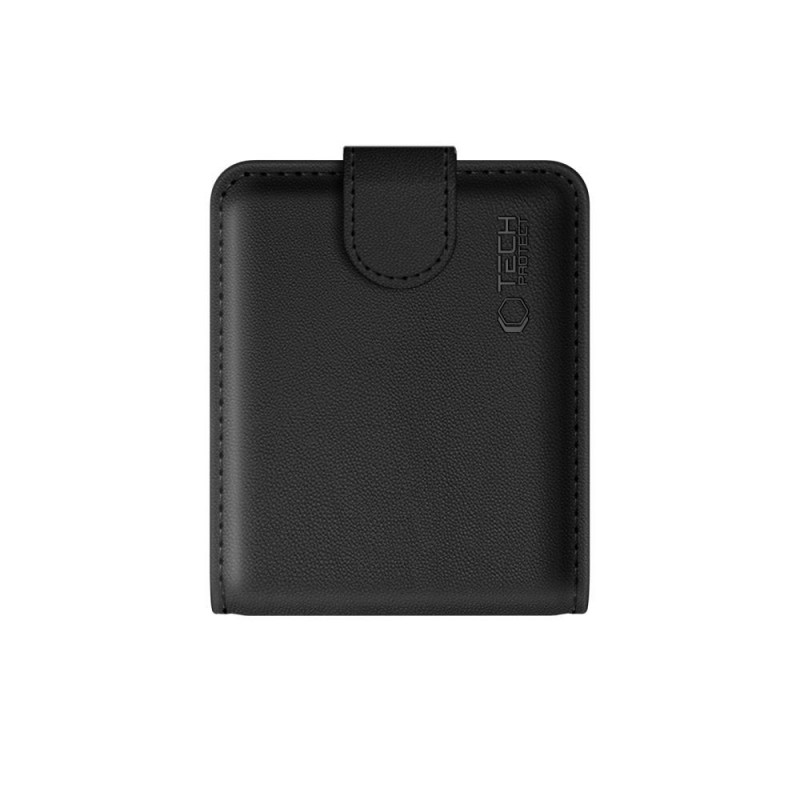 Tech-Protect Wallet Case for Samsung Galaxy Z Flip 8, Black
