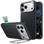 ESR Leather Kickstand MagSafe Case for Apple iPhone 17 Pro Max / 18 Pro Max, Black