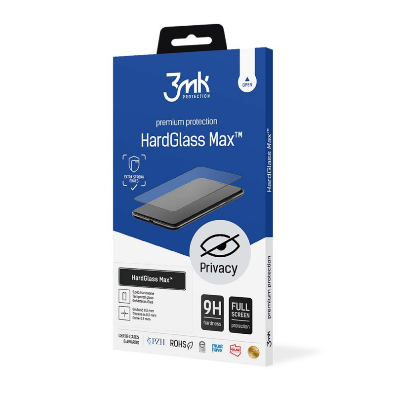 3MK HardGlass Max Privacy Apple iPhone 12 Pro Max Privacy Tempered Glass Screen Protector