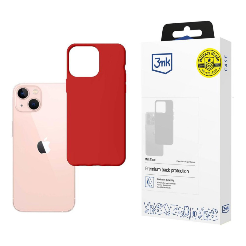 3MK Matt Case 3MK4032 for Apple iPhone 14, red