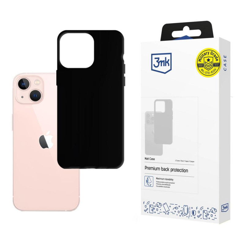 3MK Matt Case for Apple iPhone 14 Plus / 15 Plus, black