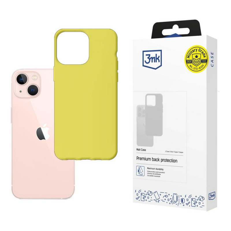3MK Matt Case 3MK4036 for Apple iPhone 14 Plus / 15 Plus, lime