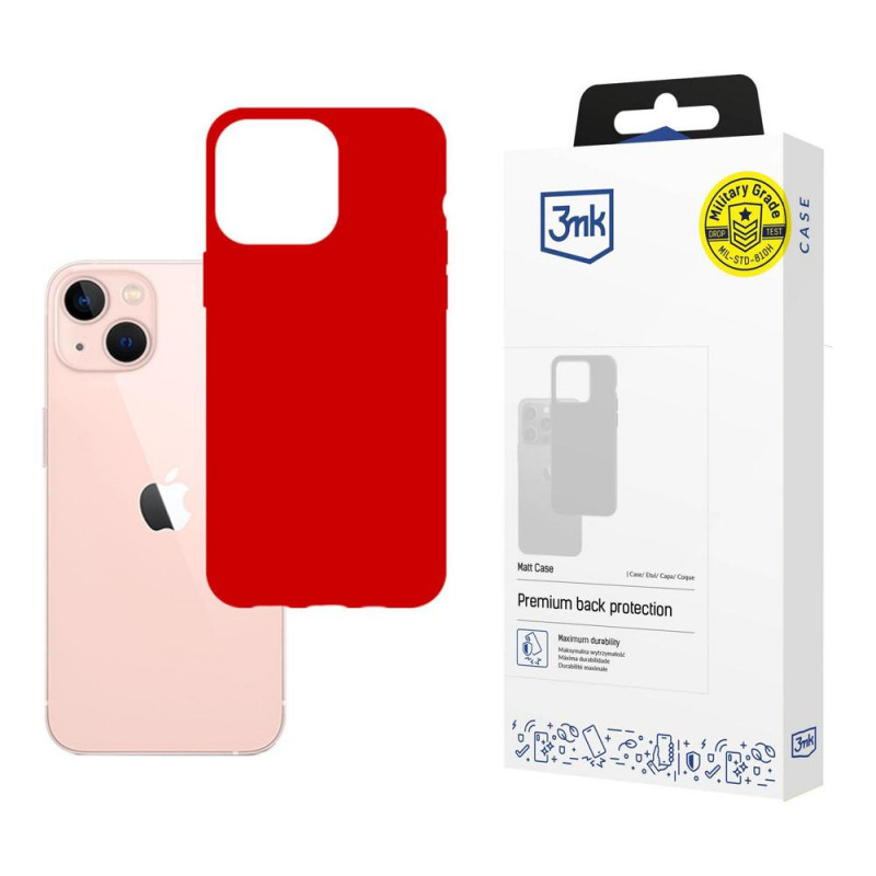 3MK Matt Case 3MK4038 for Apple iPhone 14 Plus / 15 Plus, red