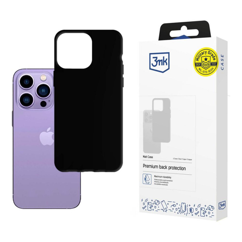 3MK Matt Case 3MK4039 for Apple iPhone 14 Pro, black