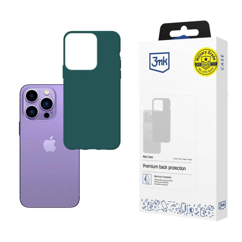 3MK Matt Case 3MK4049 for Apple iPhone 14 Pro Max, dark green