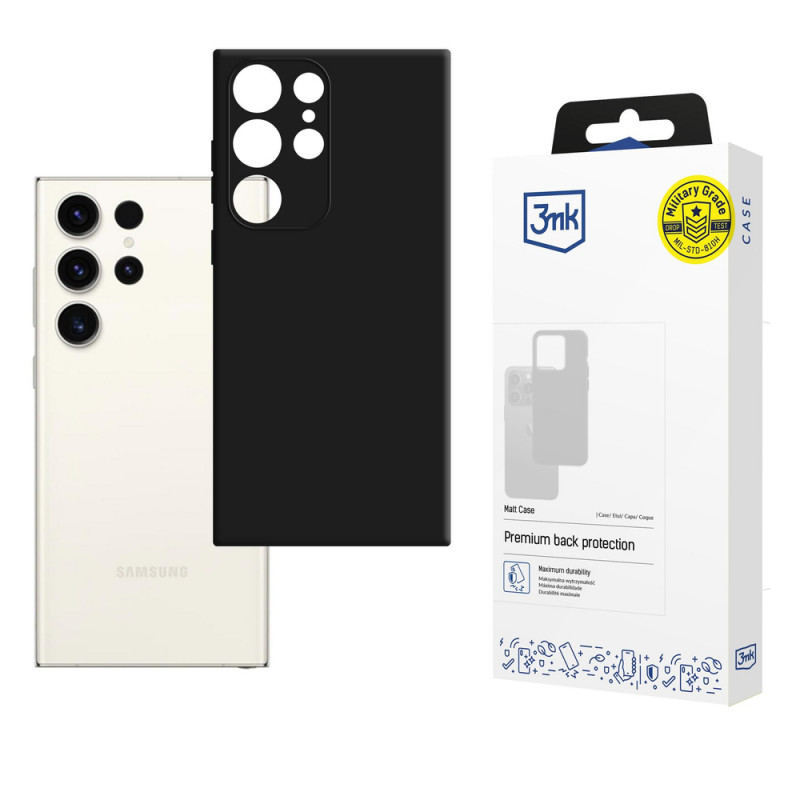 3MK Matt Case Samsung Galaxy S23 Ultra, black