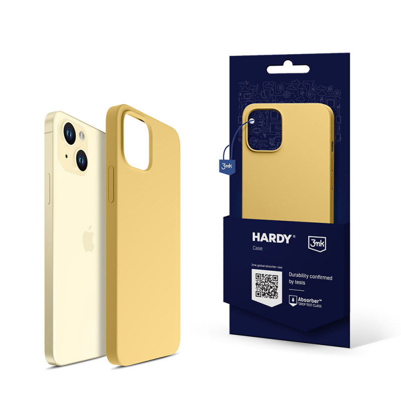 3MK Hardy Case 3MK5366 MagSafe for Apple iPhone 15 Plus / 14 Plus, yellow