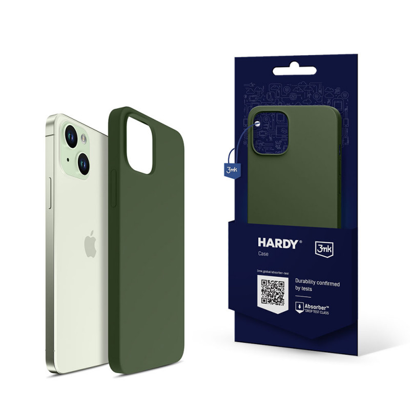 3MK Hardy Case MagSafe for Apple iPhone 15 Plus / 14 Plus, alpine green