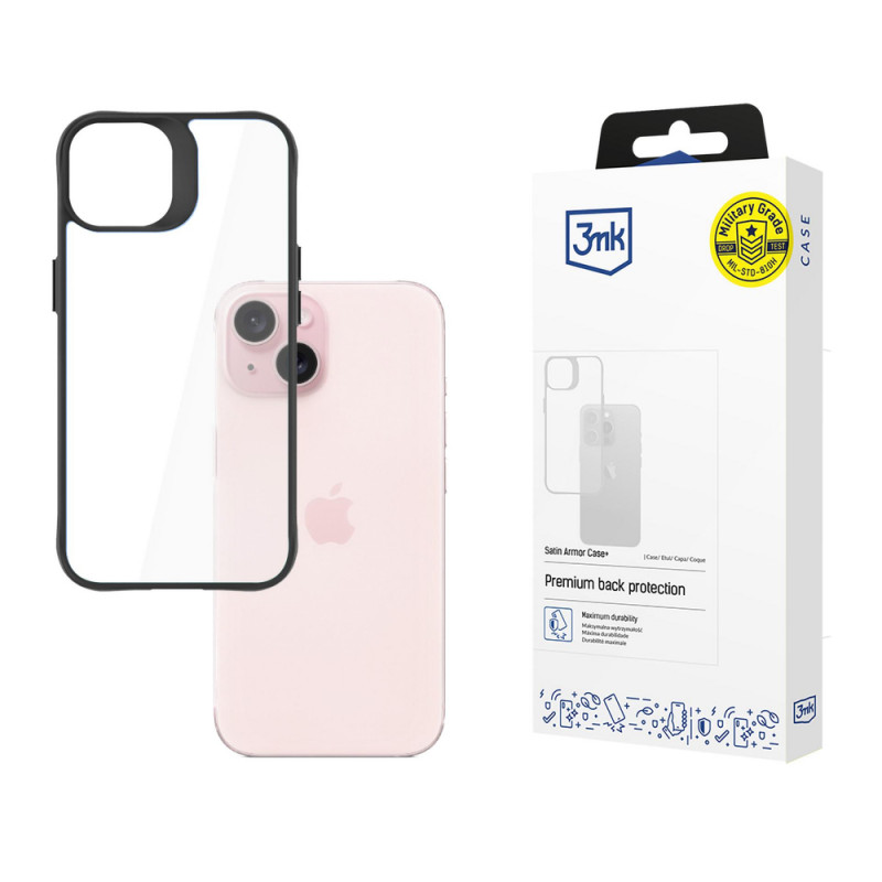 3MK SatinArmor+ Case for Apple iPhone 15