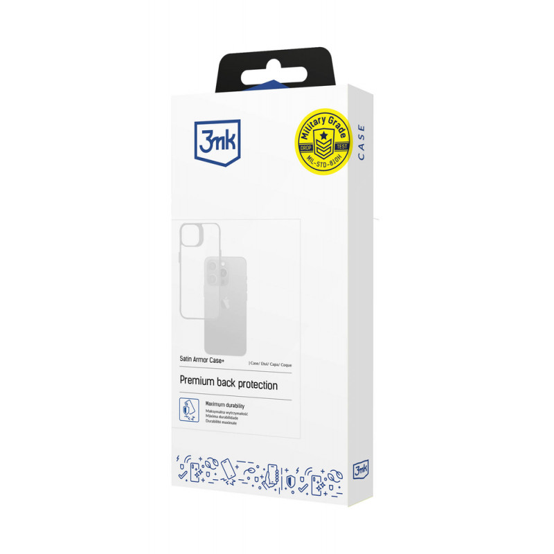 3MK SatinArmor+ Case for Apple iPhone 15