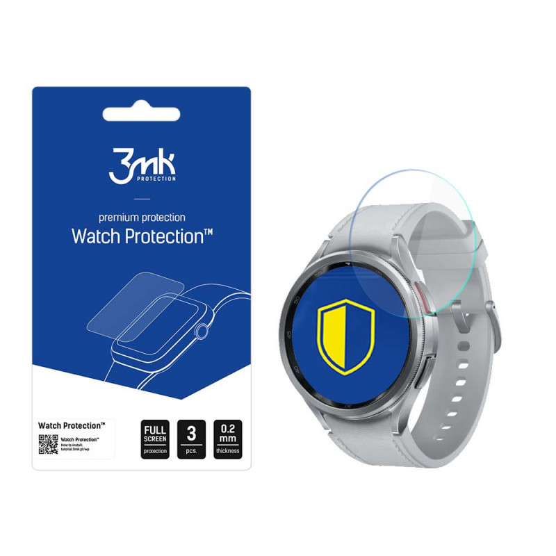 3MK Watch Protection FlexibleGlass Lite 3MK5091 Hybrid Glass for Samsung Galaxy Watch 6 Classic 47 mm