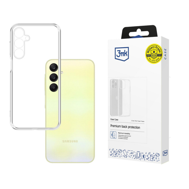 3MK Clear Case for Samsung Galaxy A25 5G, Transparent