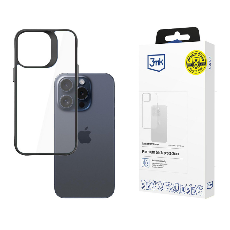 3MK SatinArmor+ Case for Apple iPhone 15 Pro