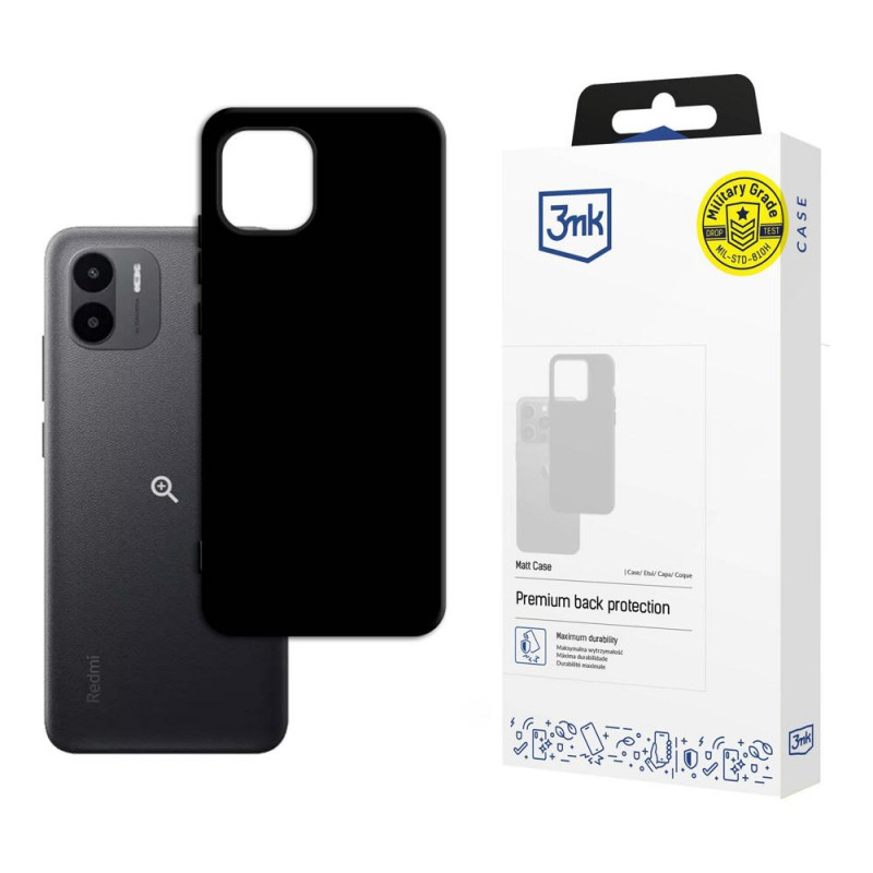 3MK Matt Case for Xiaomi Redmi A2, black