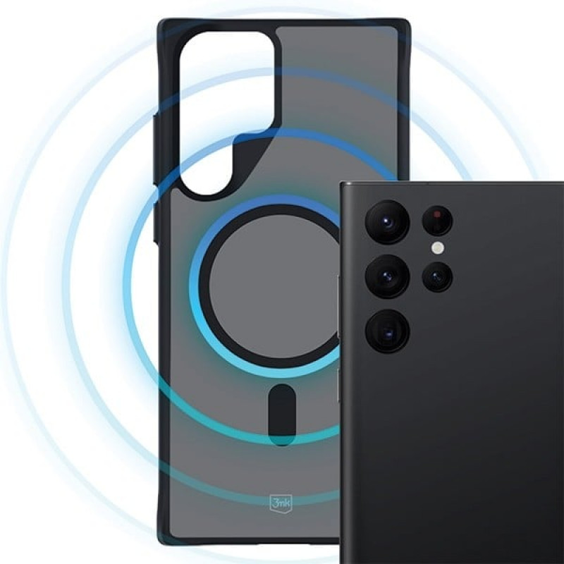 3MK Smoke MagCase with MagSafe for Samsung Galaxy S22 Ultra 5G, Semi-Transparent