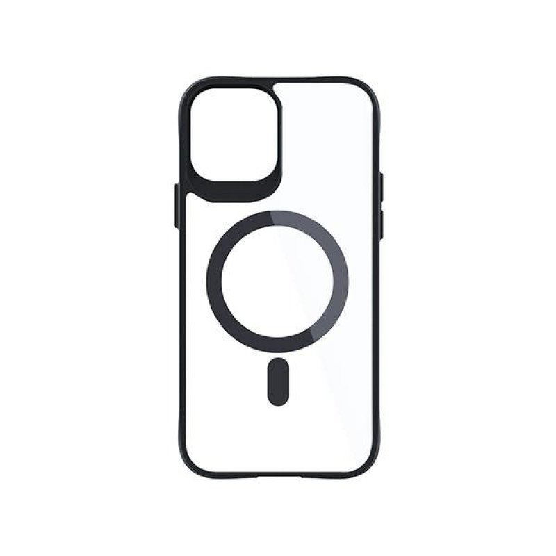 3MK Satin Armor MagCase with MagSafe for Apple iPhone 12 Pro Max, Clear with Black Frame
