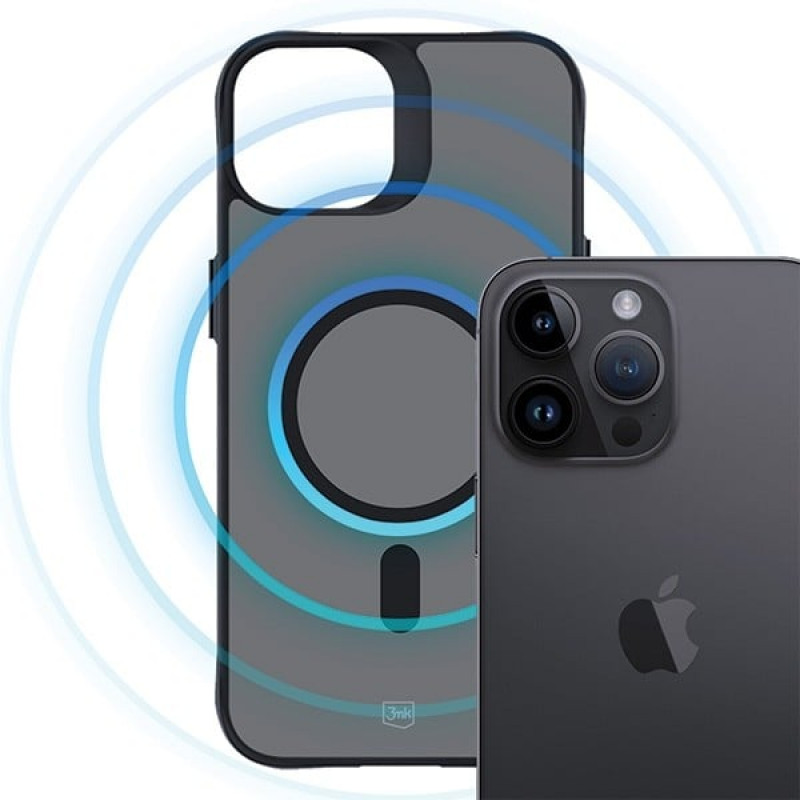 3MK Smoke MagCase with MagSafe for Apple iPhone 14 Pro, Semi-Transparent