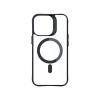 3MK Satin Armor MagCase with MagSafe for Apple iPhone 14 Pro Max, Clear with Black Frame