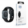 3mk Silicone Watch Strap for Apple Watch 38/40/41 mm, black