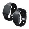 3mk Silicone Watch Strap for Apple Watch 38/40/41 mm, black