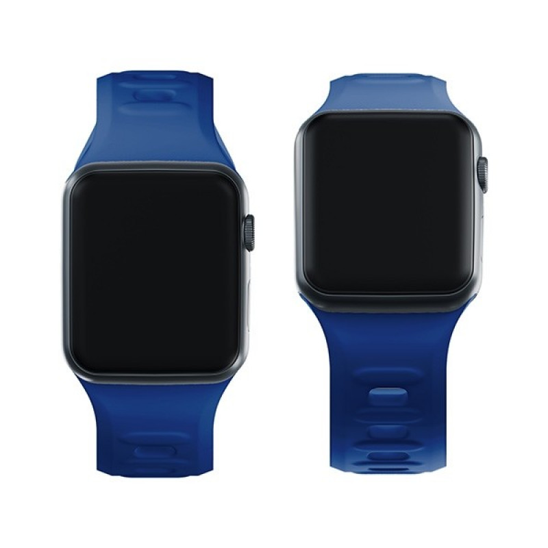 3mk Silicone Watch Strap for Apple Watch 38/40/41 mm, blue