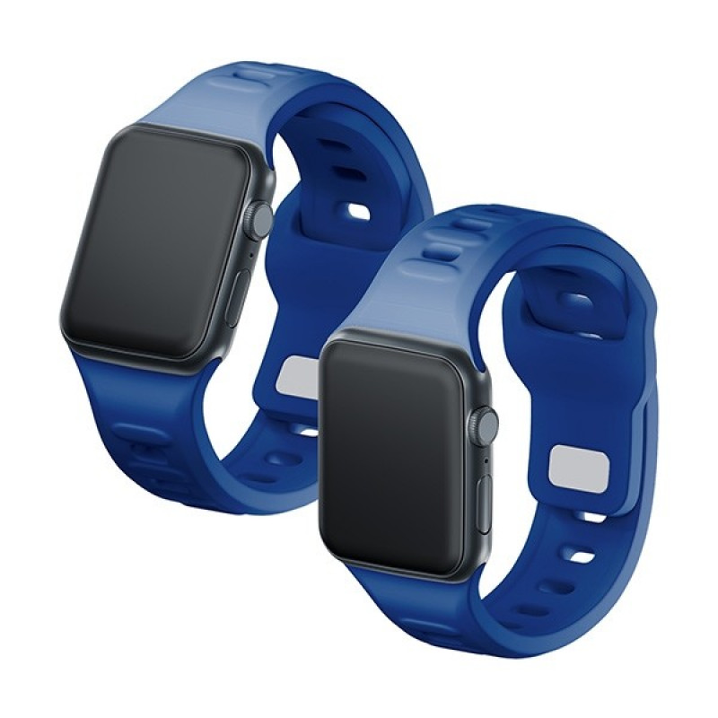 3mk Silicone Watch Strap for Apple Watch 38/40/41 mm, blue